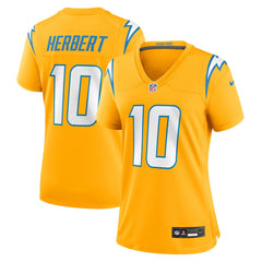 Justin Herbert  Women's Alternate Charger Power Game Jersey - Los Angeles Chargers