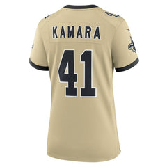 Alvin Kamara  Women's Gameday Golds Alternate Game Player Jersey - New Orleans Saints