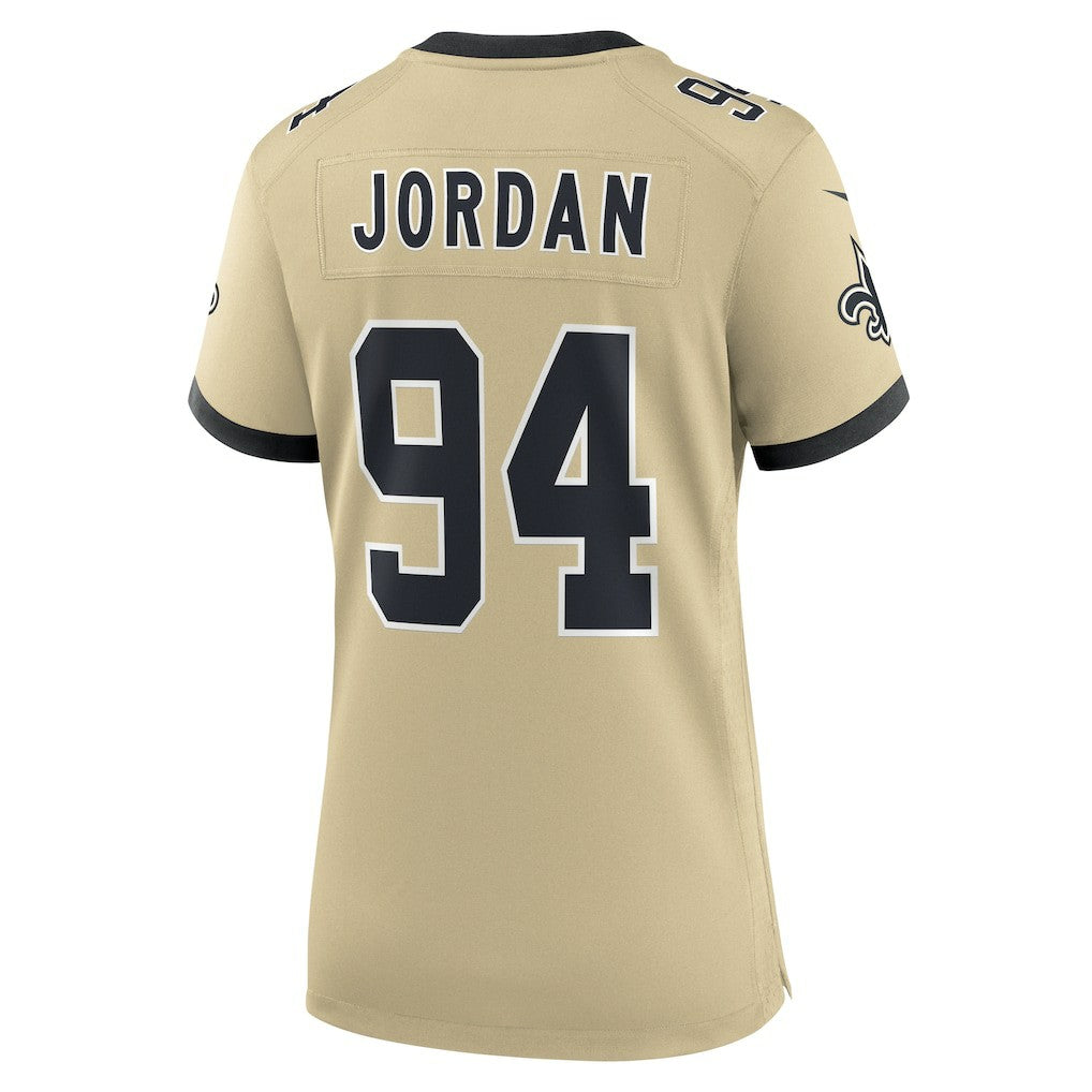 Cameron Jordan  Women's Gameday Golds Alternate Game Player Jersey - New Orleans Saints