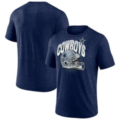 Helmet Tri-Blend T-Shirt - Dallas Cowboys