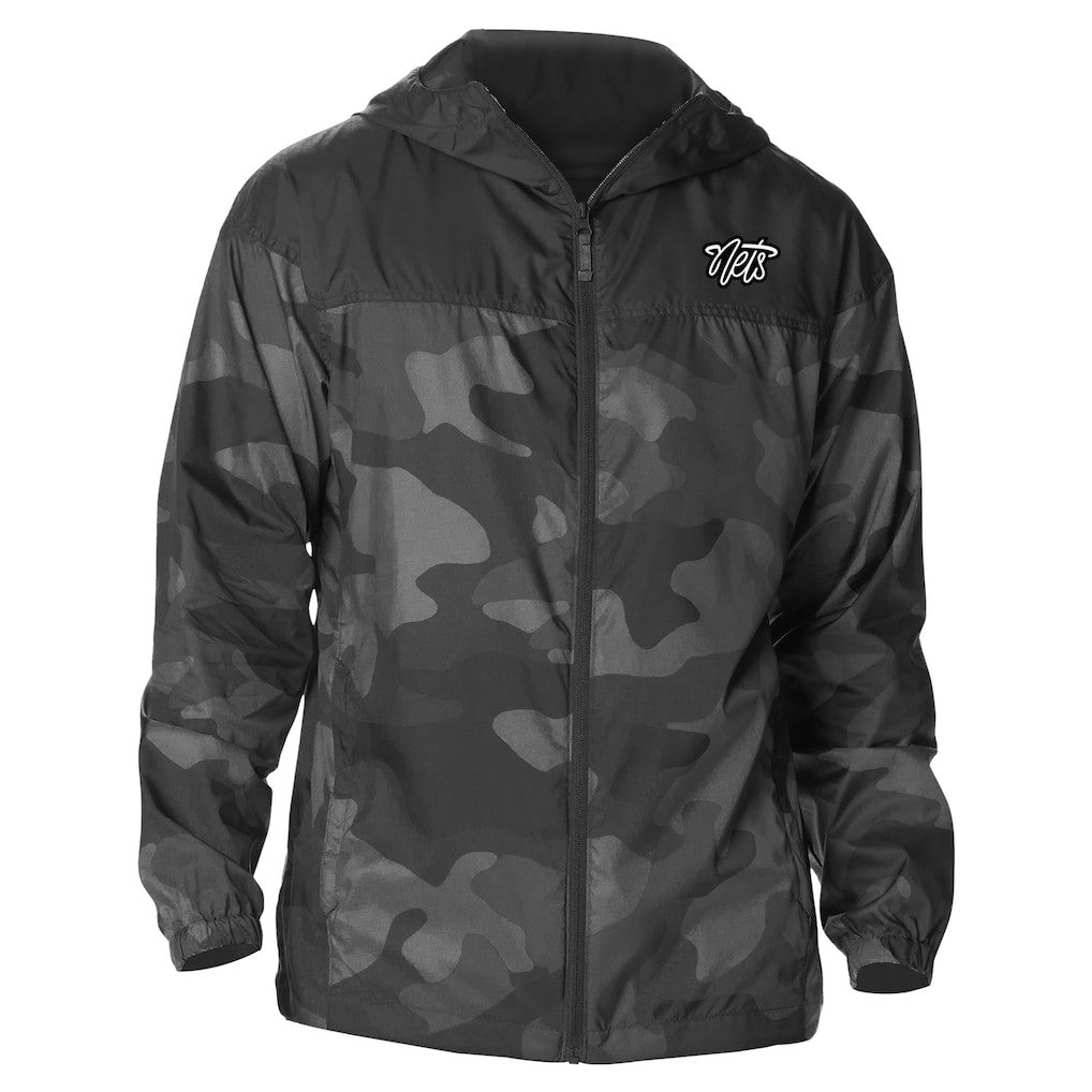 NBA Brooklyn Nets Camo Flash Challenger Windbreaker Full-Zip Jacket