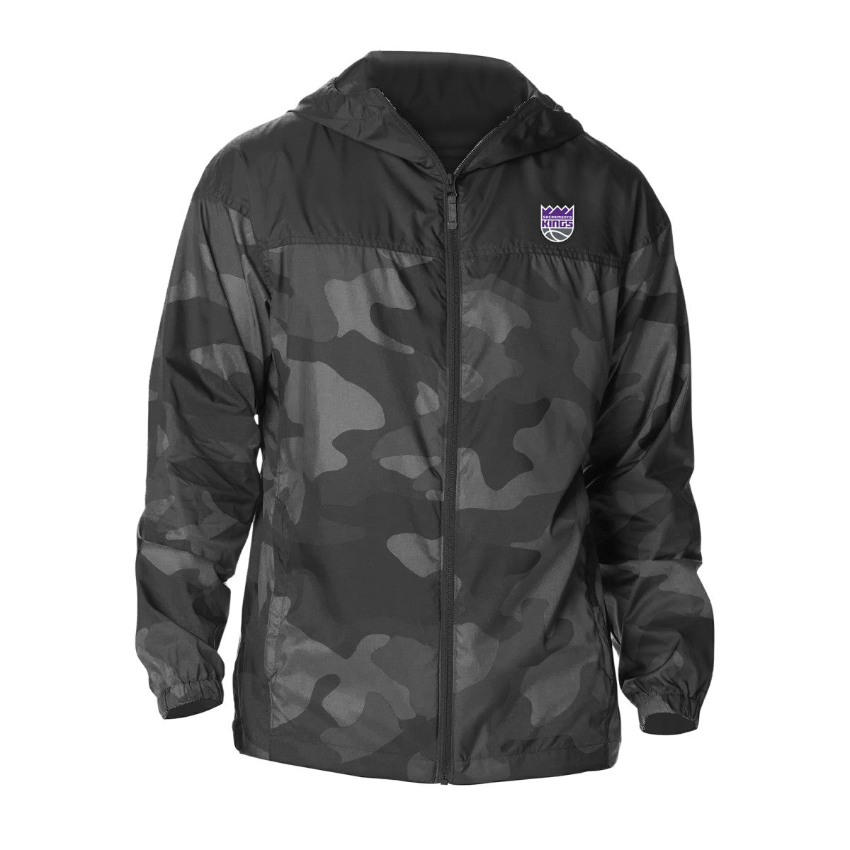 NBA Sacramento Kings Camo Flash Challenger Windbreaker Full-Zip Jacket