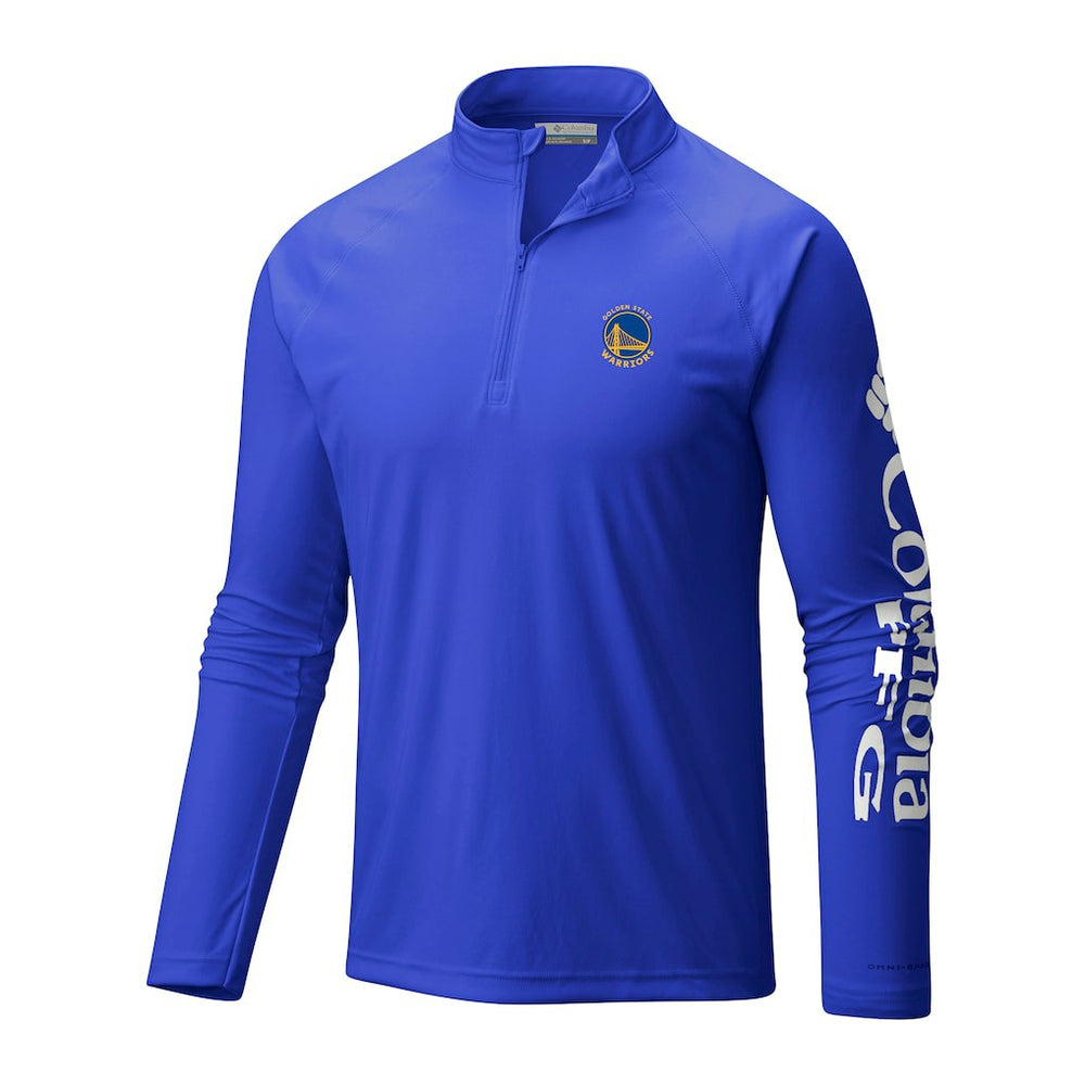 NBA Golden State Warriors Terminal Tackle Raglan Omni-Shade Quarter-Zip Jacket sale