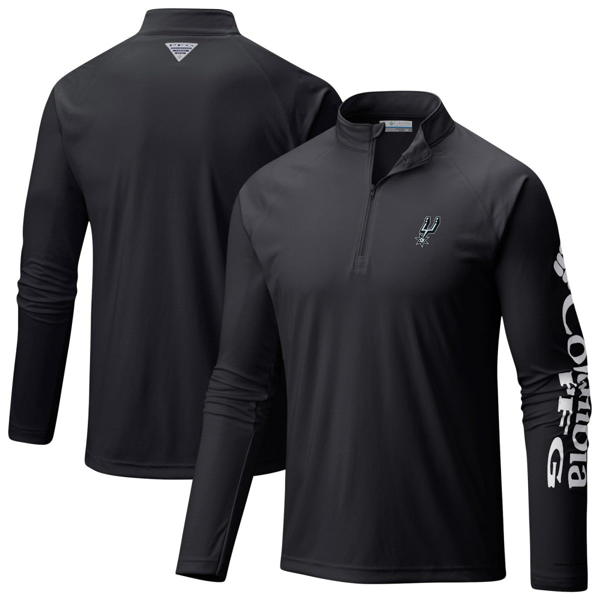 NBA San Antonio Spurs Terminal Tackle Raglan Omni-Shade Quarter-Zip Jacket