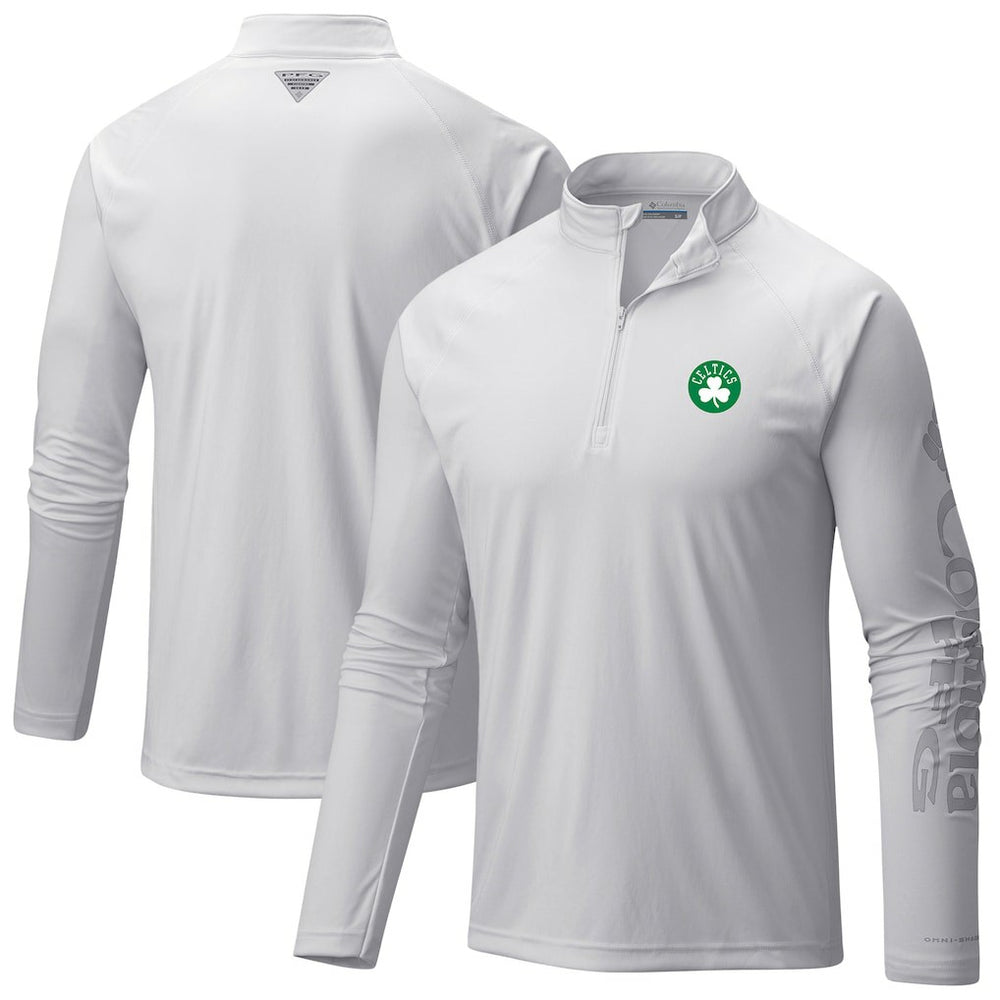 NBA Boston Celtics Terminal Tackle Raglan Omni-Shade Quarter-Zip Jacket