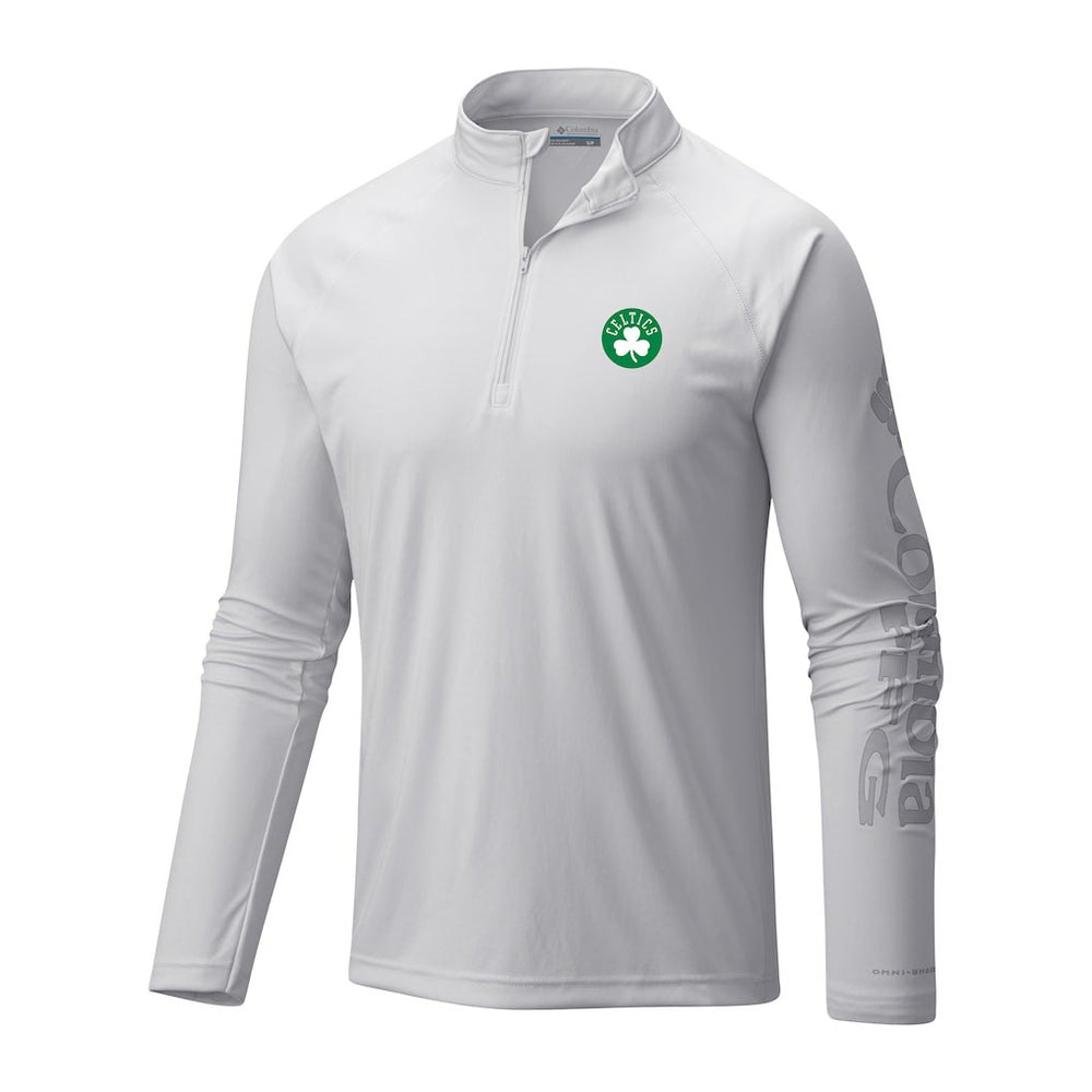 NBA Boston Celtics Terminal Tackle Raglan Omni-Shade Quarter-Zip Jacket