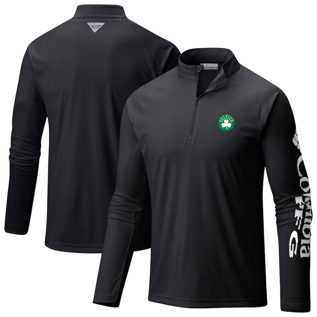 NBA Boston Celtics Terminal Tackle Raglan Omni-Shade Quarter-Zip Jacket
