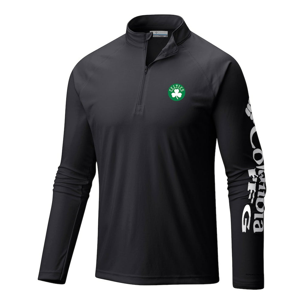 NBA Boston Celtics Terminal Tackle Raglan Omni-Shade Quarter-Zip Jacket