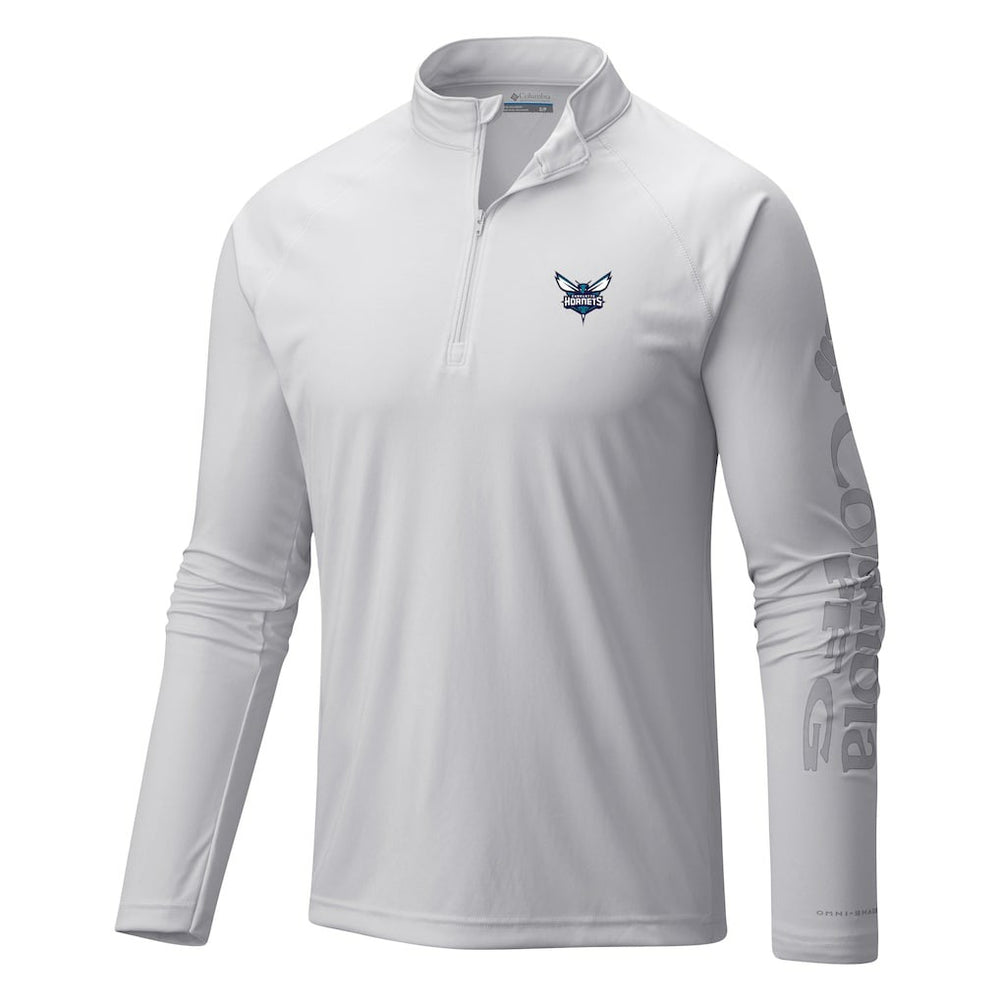 NBA Charlotte Hornets Terminal Tackle Raglan Omni-Shade Quarter-Zip Jacket