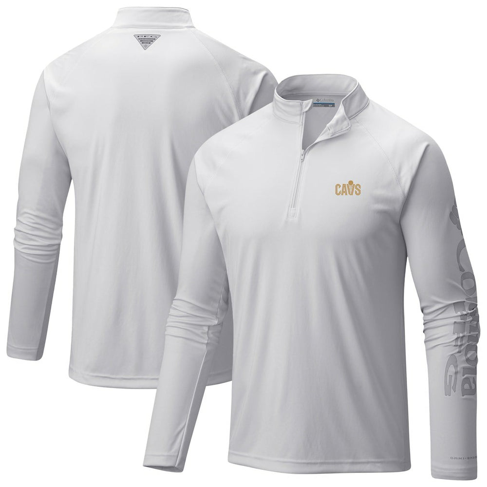 NBA Cleveland Cavaliers Terminal Tackle Raglan Omni-Shade Quarter-Zip Jacket sale