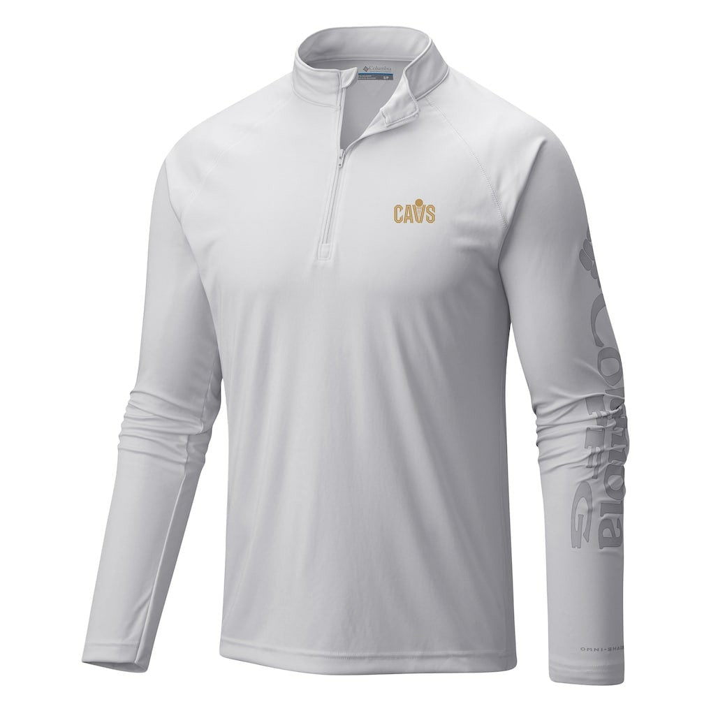 NBA Cleveland Cavaliers Terminal Tackle Raglan Omni-Shade Quarter-Zip Jacket sale