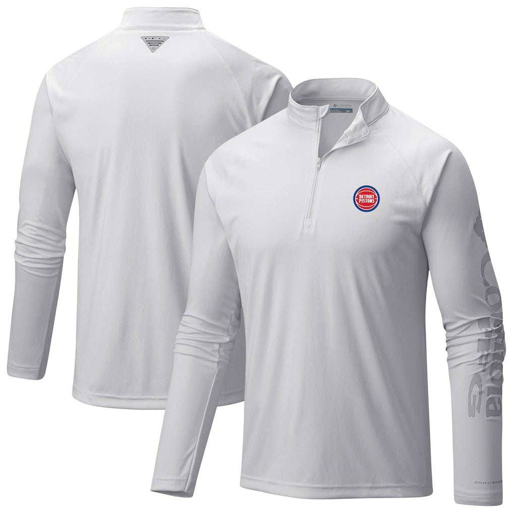 NBA Detroit Pistons Terminal Tackle Raglan Omni-Shade Quarter-Zip Jacket sale