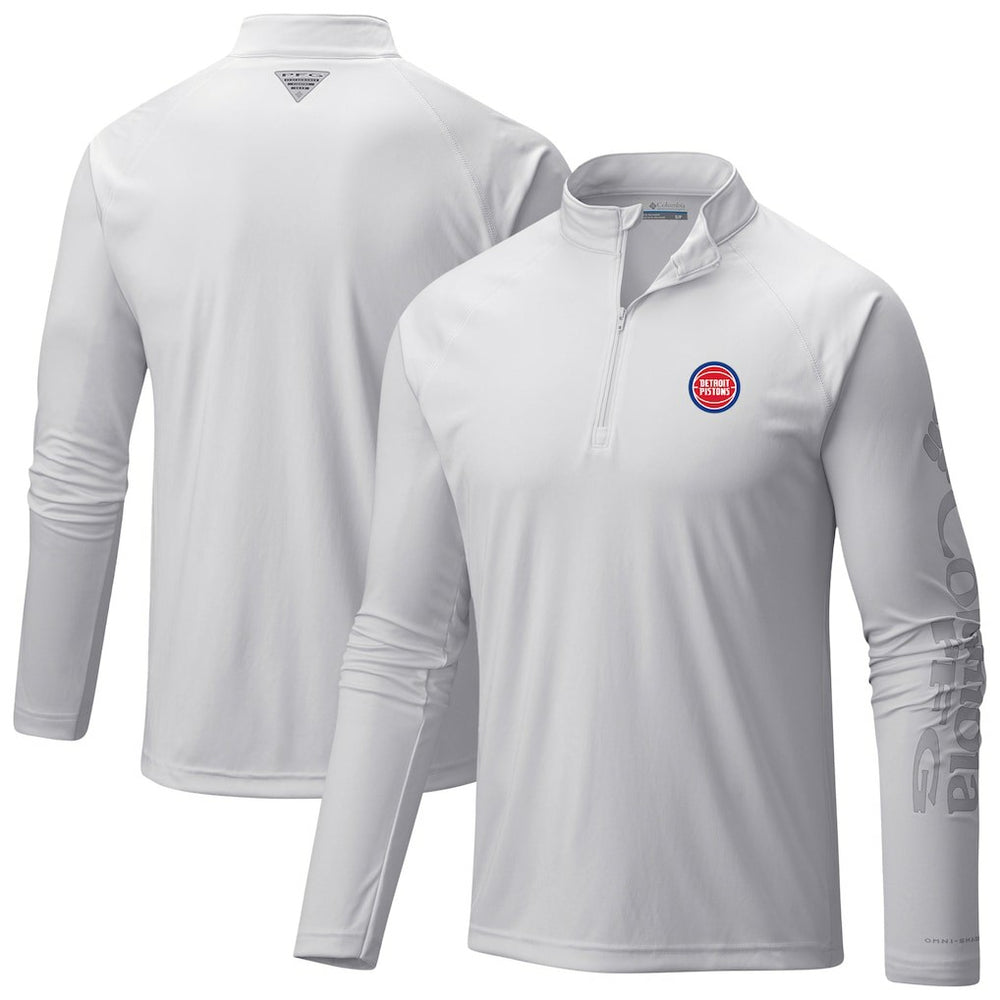 NBA Detroit Pistons Terminal Tackle Raglan Omni-Shade Quarter-Zip Jacket sale