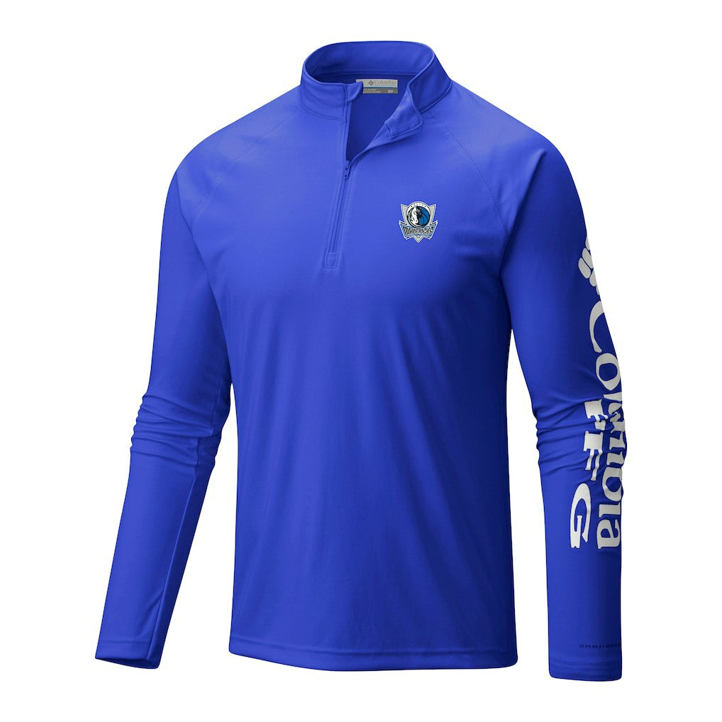 NBA Dallas Mavericks Terminal Tackle Raglan Omni-Shade Quarter-Zip Jacket sale