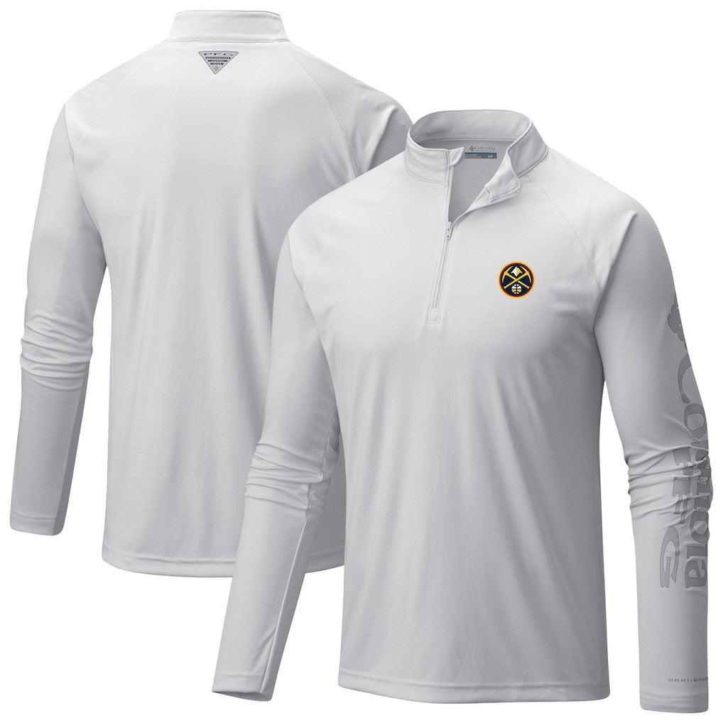 NBA Denver Nuggets Terminal Tackle Raglan Omni-Shade Quarter-Zip Jacket sale