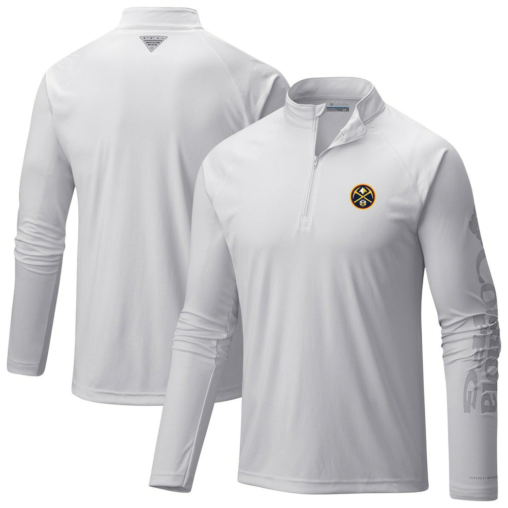 NBA Denver Nuggets Terminal Tackle Raglan Omni-Shade Quarter-Zip Jacket sale