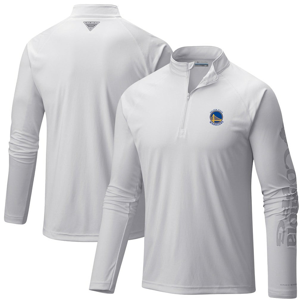 NBA Golden State Warriors Terminal Tackle Raglan Omni-Shade Quarter-Zip Jacket sale