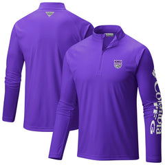 NBA Sacramento Kings Terminal Tackle Raglan Omni-Shade Quarter-Zip Jacket