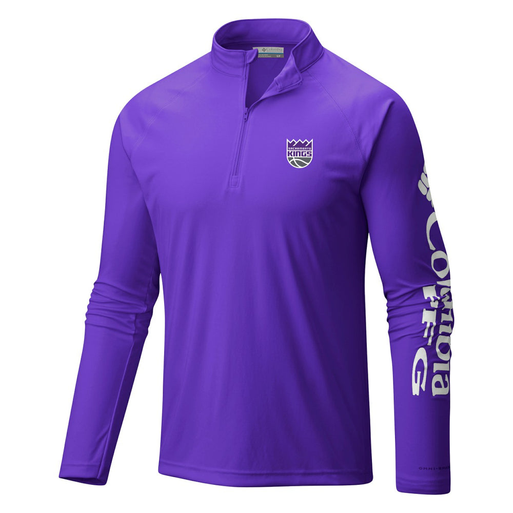 NBA Sacramento Kings Terminal Tackle Raglan Omni-Shade Quarter-Zip Jacket