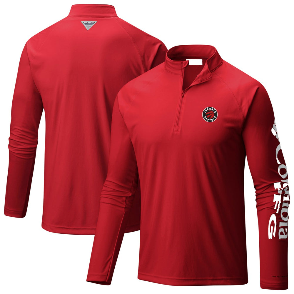 NBA Toronto Raptors Terminal Tackle Raglan Omni-Shade Quarter-Zip Jacket