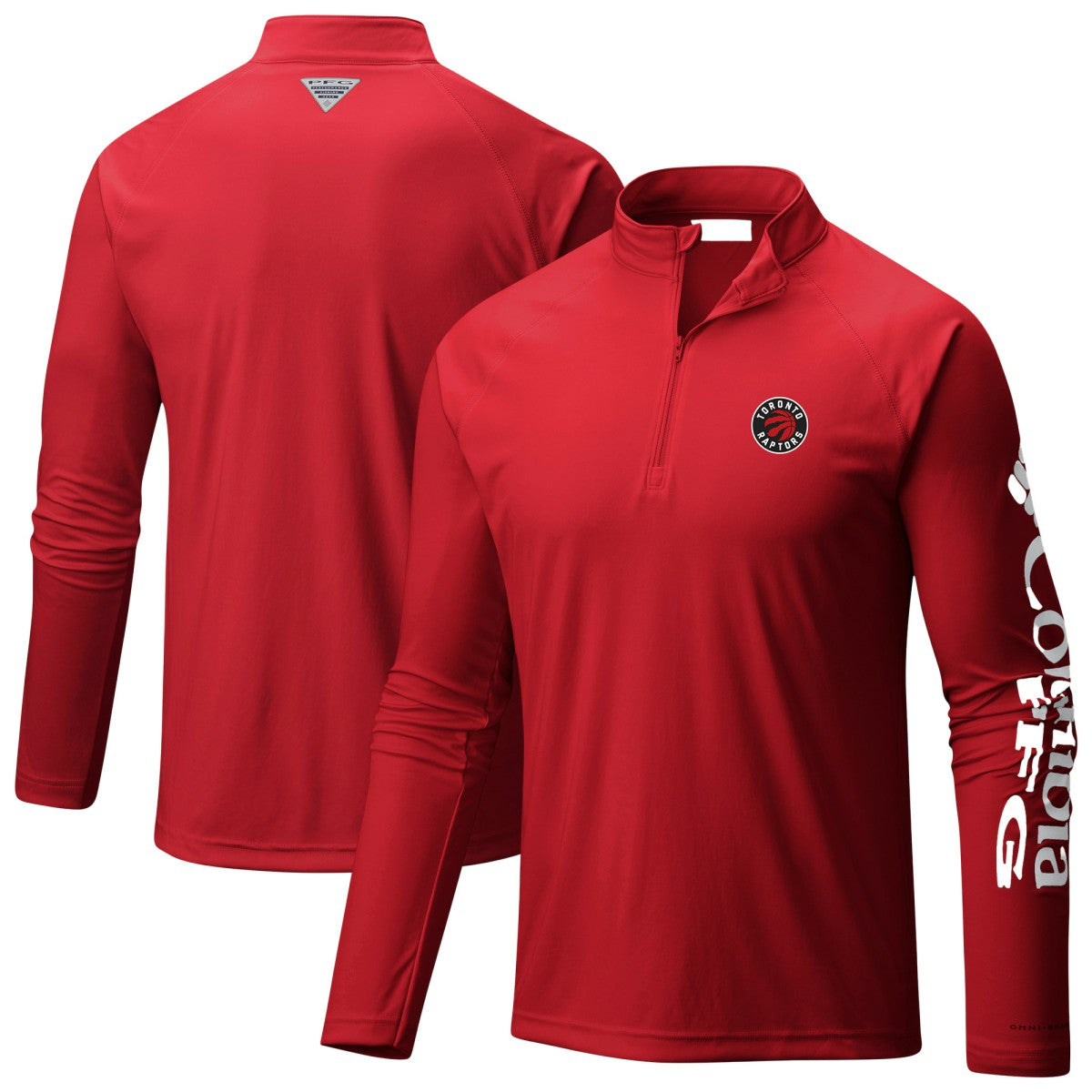 NBA Toronto Raptors Terminal Tackle Raglan Omni-Shade Quarter-Zip Jacket