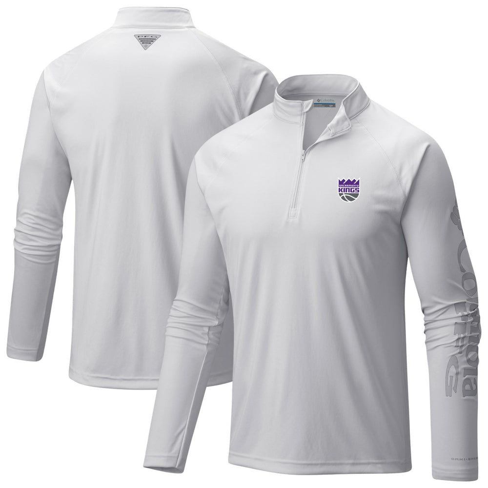 NBA Sacramento Kings Terminal Tackle Raglan Omni-Shade Quarter-Zip Jacket