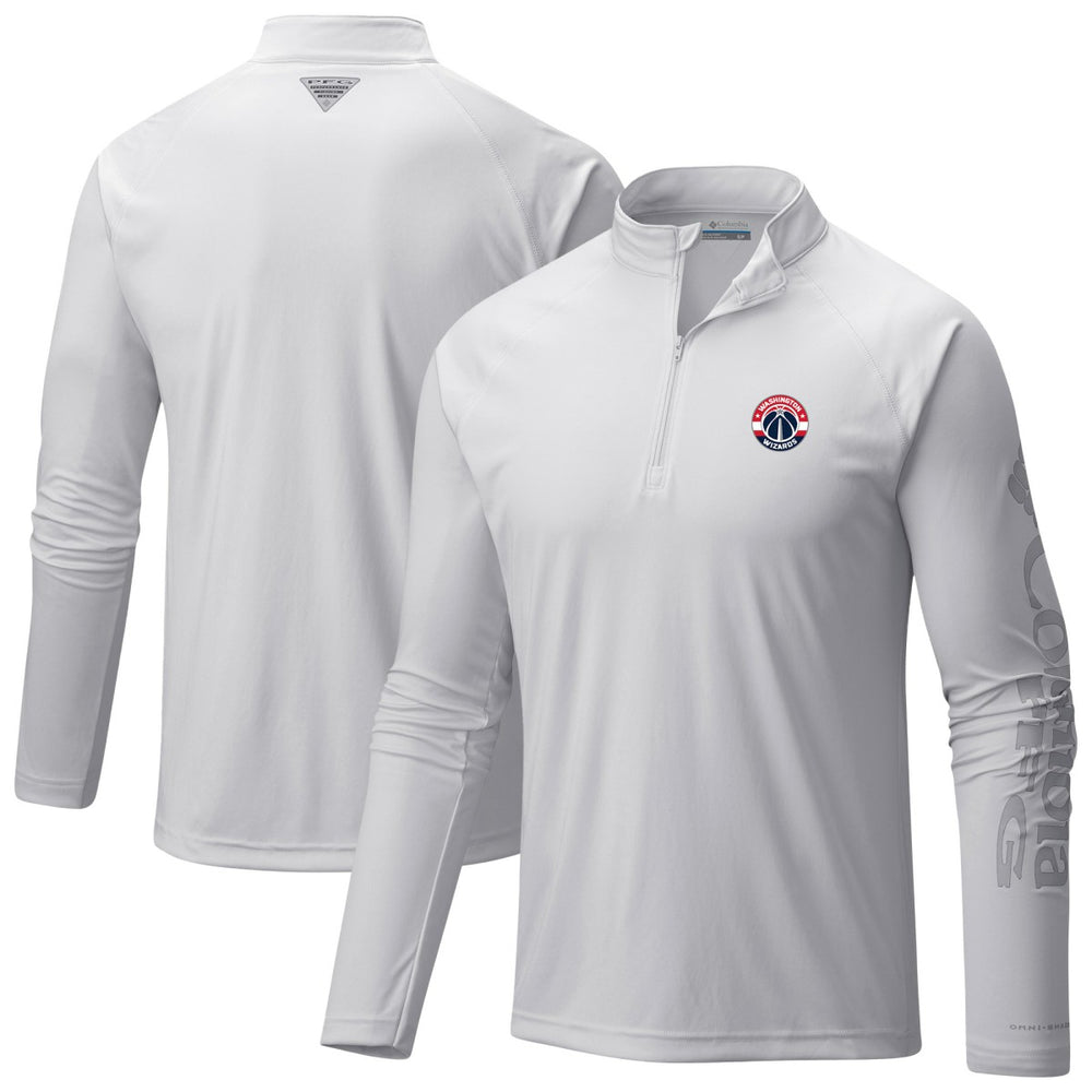 NBA Washington Wizards Terminal Tackle Raglan Omni-Shade Quarter-Zip Jacket
