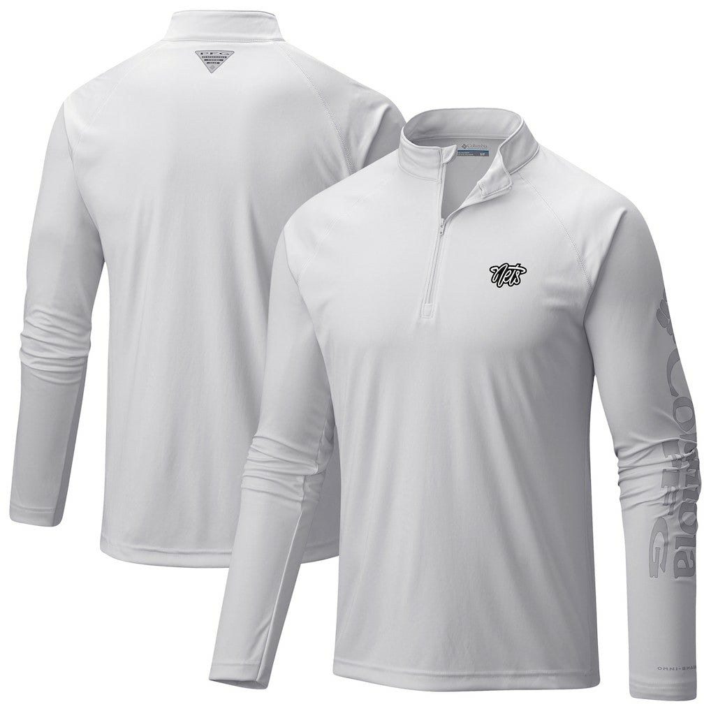 NBA Brooklyn Nets Terminal Tackle Raglan Omni-Shade Quarter-Zip Jacket