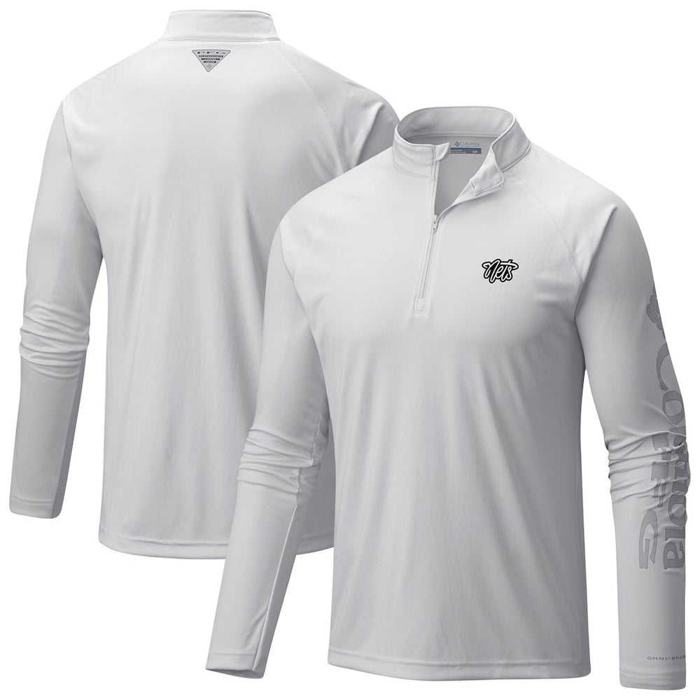 NBA Brooklyn Nets Terminal Tackle Raglan Omni-Shade Quarter-Zip Jacket