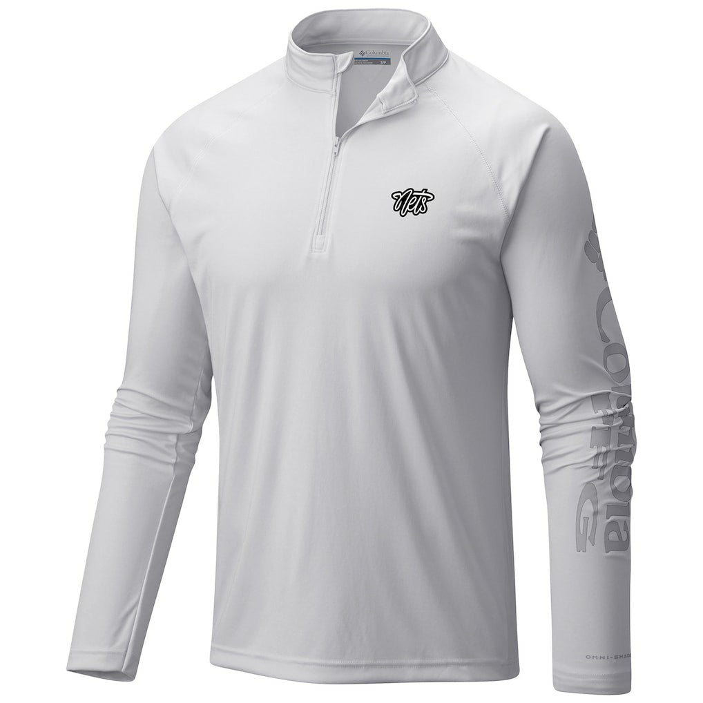 NBA Brooklyn Nets Terminal Tackle Raglan Omni-Shade Quarter-Zip Jacket