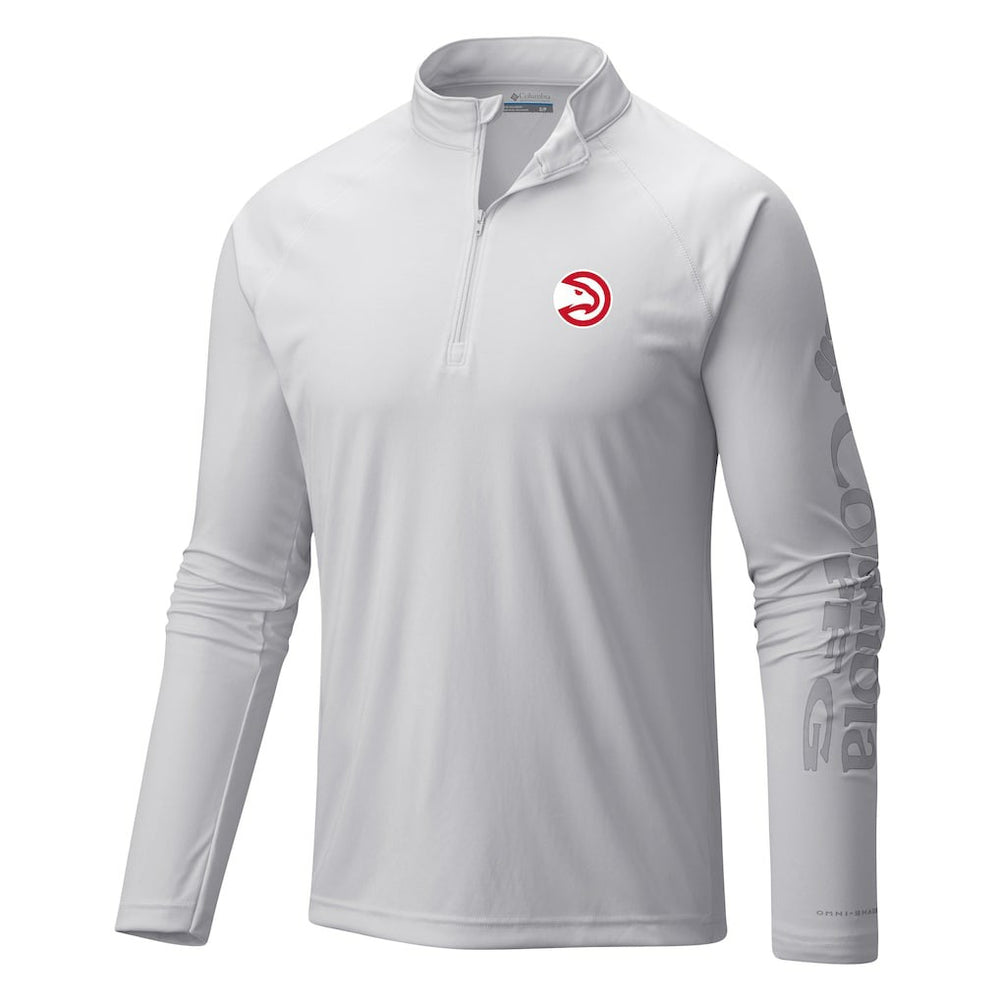 NBA Atlanta Hawks Terminal Tackle Raglan Omni-Shade Quarter-Zip Jacket