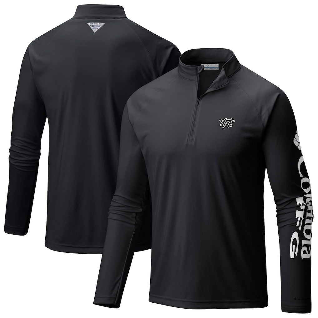 NBA Brooklyn Nets Terminal Tackle Raglan Omni-Shade Quarter-Zip Jacket