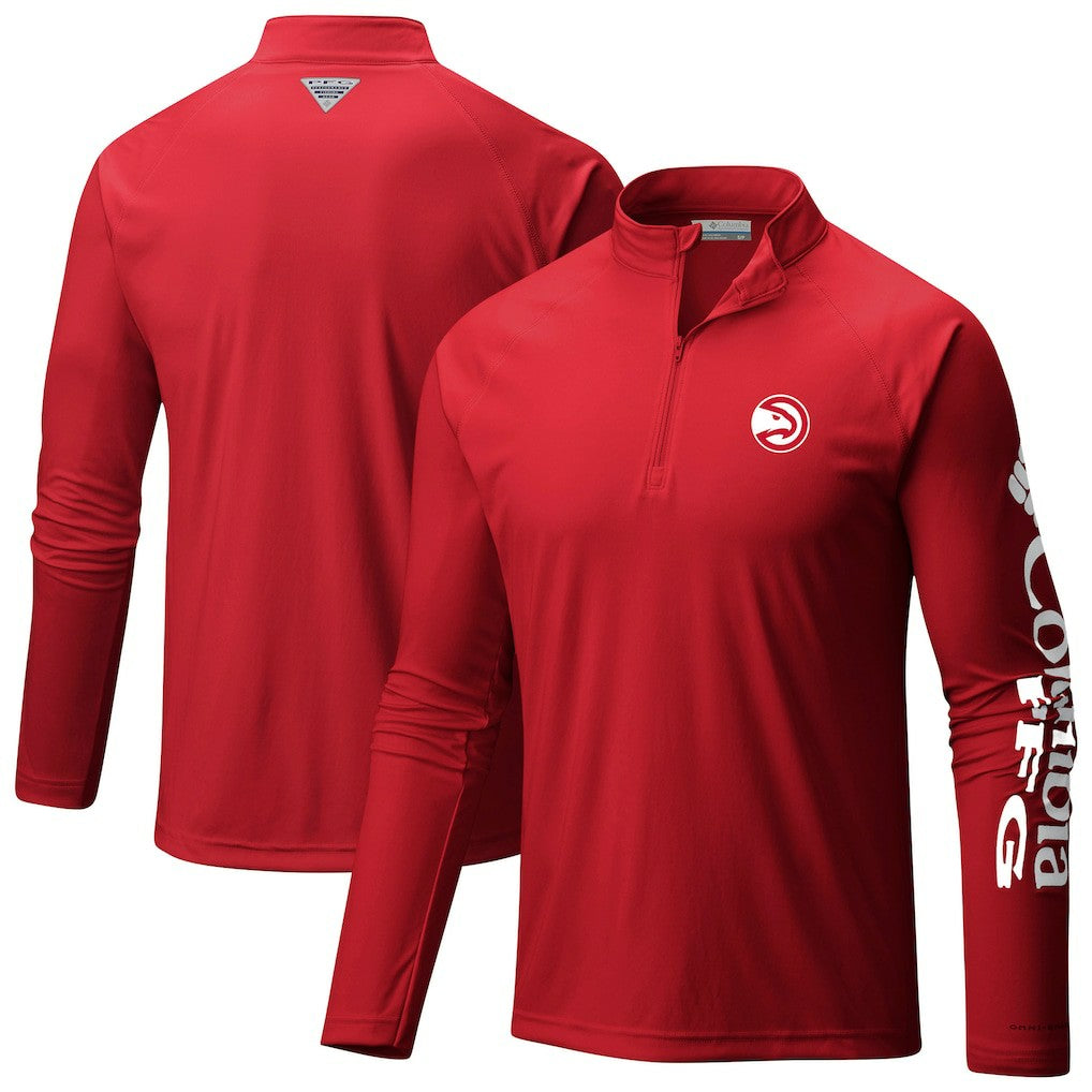 NBA Atlanta Hawks Terminal Tackle Raglan Omni-Shade Quarter-Zip Jacket