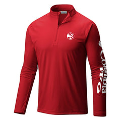 NBA Atlanta Hawks Terminal Tackle Raglan Omni-Shade Quarter-Zip Jacket