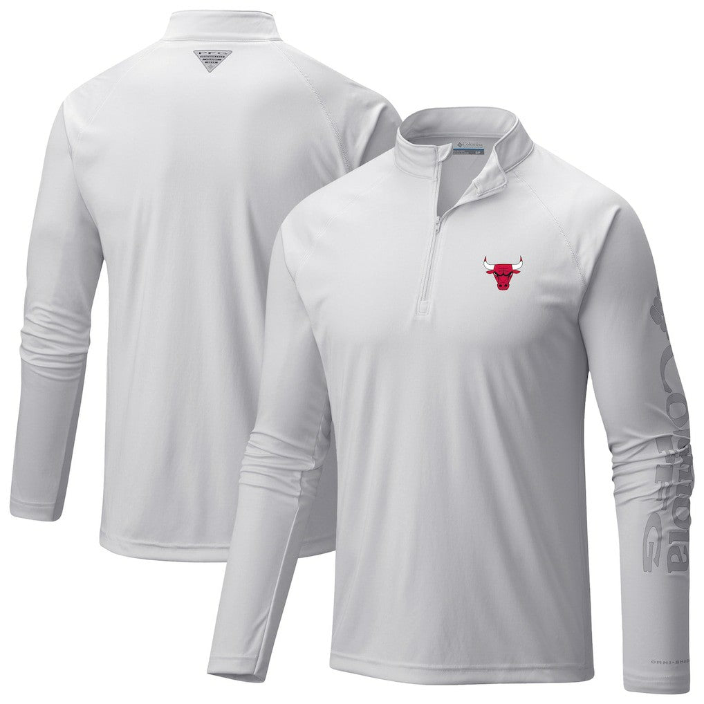 NBA Chicago Bulls Terminal Tackle Raglan Omni-Shade Quarter-Zip Jacket