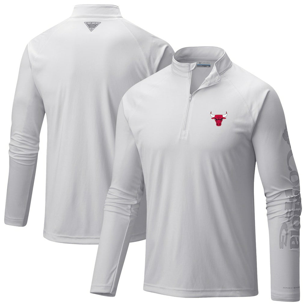 NBA Chicago Bulls Terminal Tackle Raglan Omni-Shade Quarter-Zip Jacket
