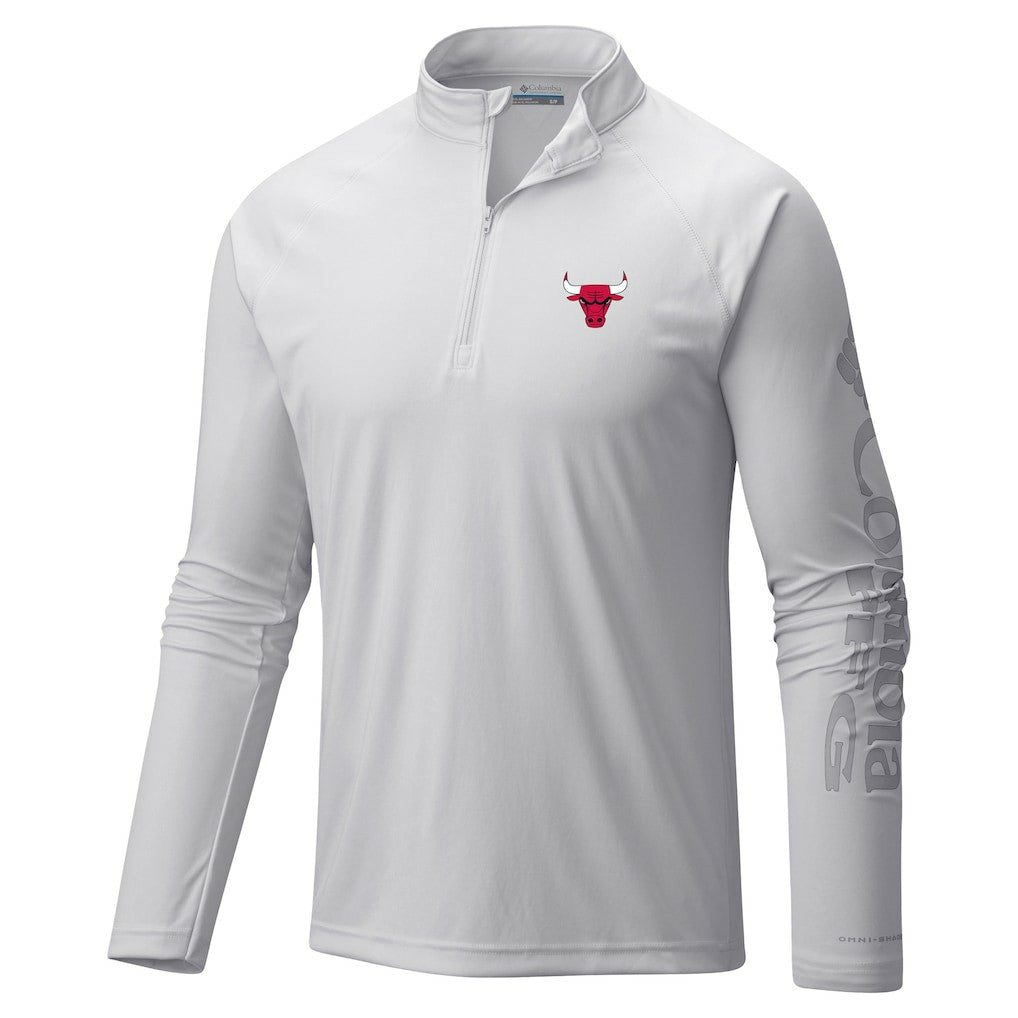 NBA Chicago Bulls Terminal Tackle Raglan Omni-Shade Quarter-Zip Jacket