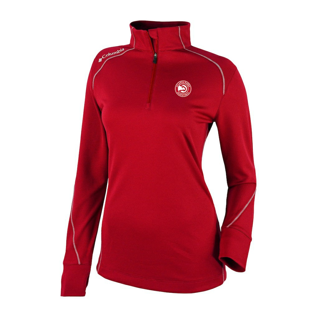 NBA Atlanta Hawks Women's Omni-Wick Shotgun 2.0 Quarter-Zip Pullover Top