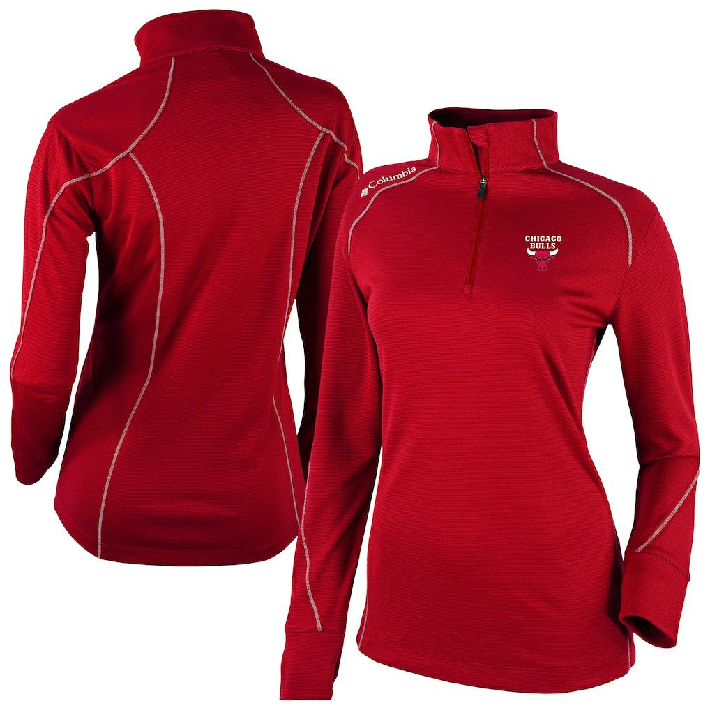 NBA Chicago Bulls Women's Omni-Wick Shotgun 2.0 Quarter-Zip Pullover Top