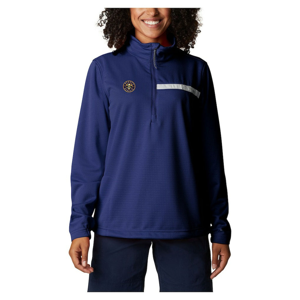 NBA Denver Nuggets Women's Skiff Guide Fleece Pullover Top sale