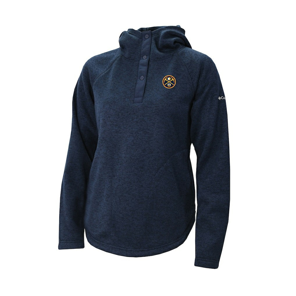 NBA Denver Nuggets Women's Sweater Weather Quarter-Snap Hoodie sale