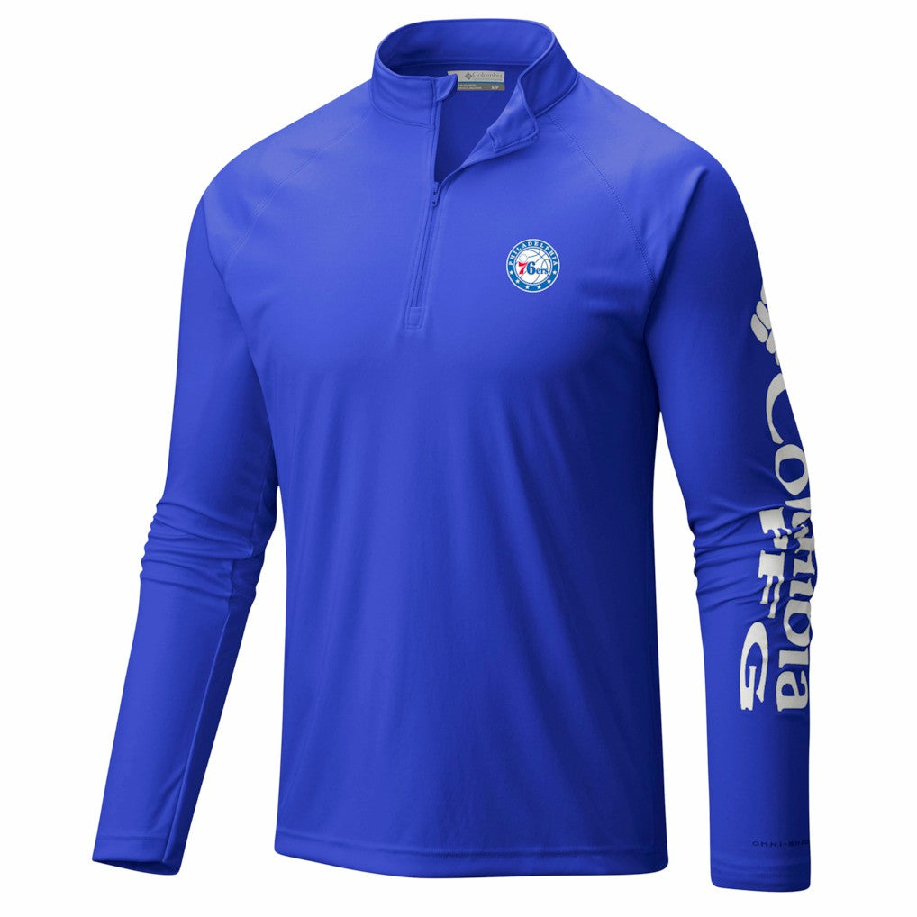 NBA Philadelphia 76ers PFG Terminal Tackle Quarter-Zip Top