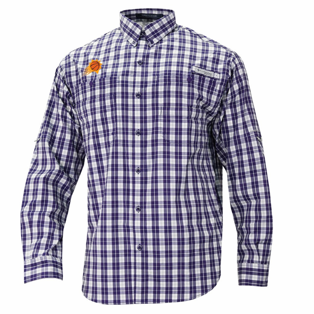 NBA Phoenix Suns Super Tamiami Omni-Shade Long Sleeve Button-Down Shirt