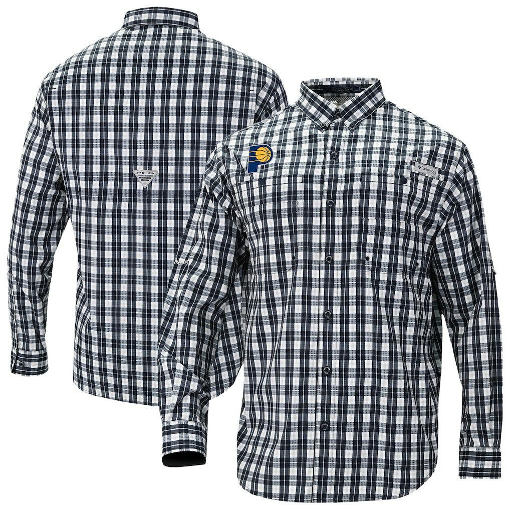 NBA Indiana Pacers Super Tamiami Omni-Shade Long Sleeve Button-Down Shirt