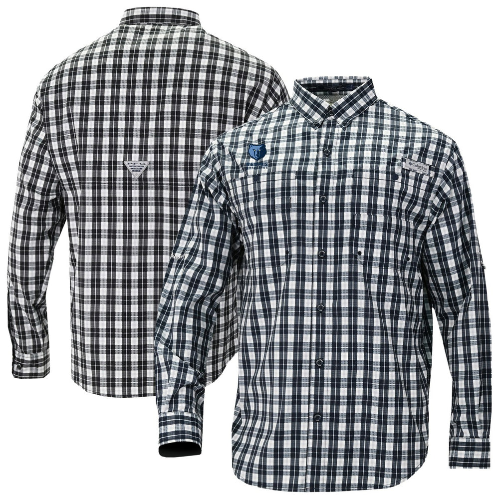 NBA Memphis Grizzlies Super Tamiami Omni-Shade Long Sleeve Button-Down Shirt