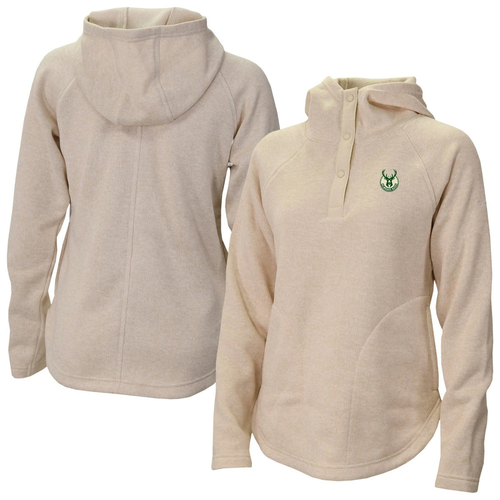 NBA Milwaukee Bucks Women's Sweater Weather Quarter-Snap Hoodie