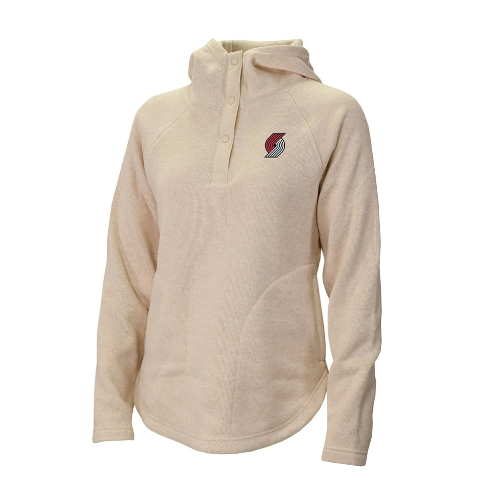 NBA Portland Trail Blazers Women's Sweater Weather Quarter-Snap Hoodie