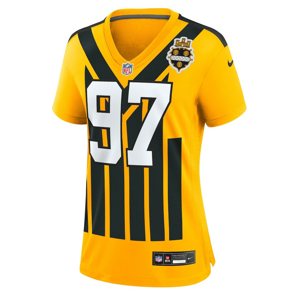 Cameron Heyward  Women's Alternate 1933 Throwback Game Jersey - Pittsburgh Steelers