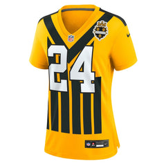 Joey Porter Jr.  Women's Alternate 1933 Throwback Game Jersey - Pittsburgh Steelers
