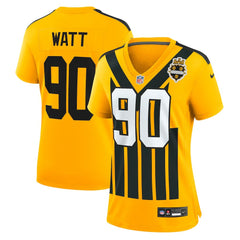 T.J. Watt  Women's Alternate 1933 Throwback Game Jersey - Pittsburgh Steelers
